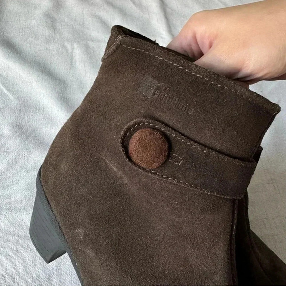 Vintage Henri Pierre Suede Leather Boots Warm Sherpa Fur lined size 8 - Picture 9 of 11